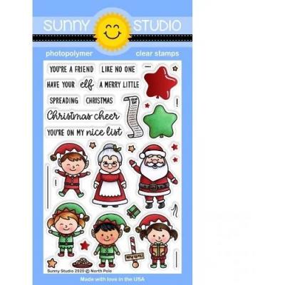 Sunny Studio Clear Stamps - North Pole